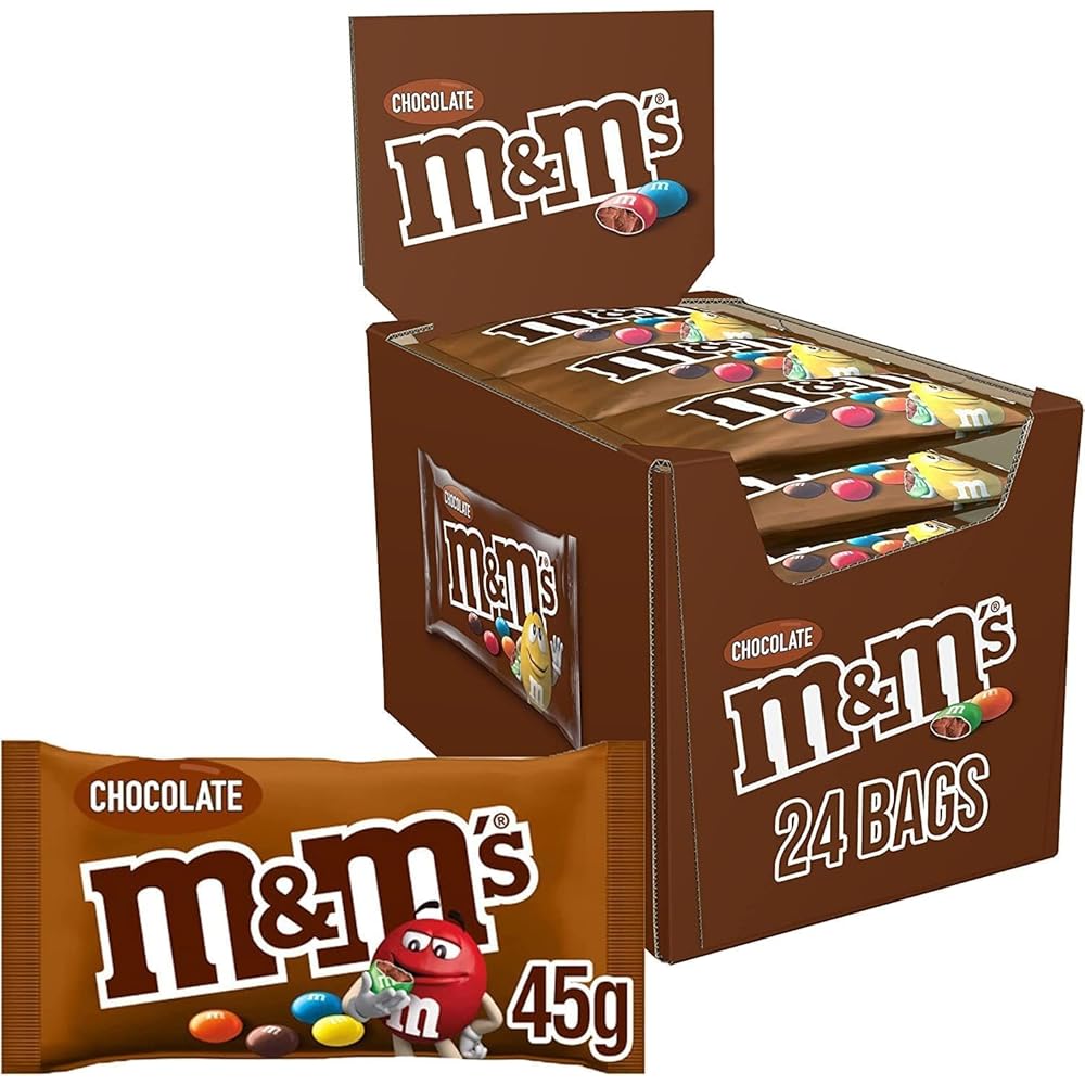 M&M Chocolate Candy Pouches 45g