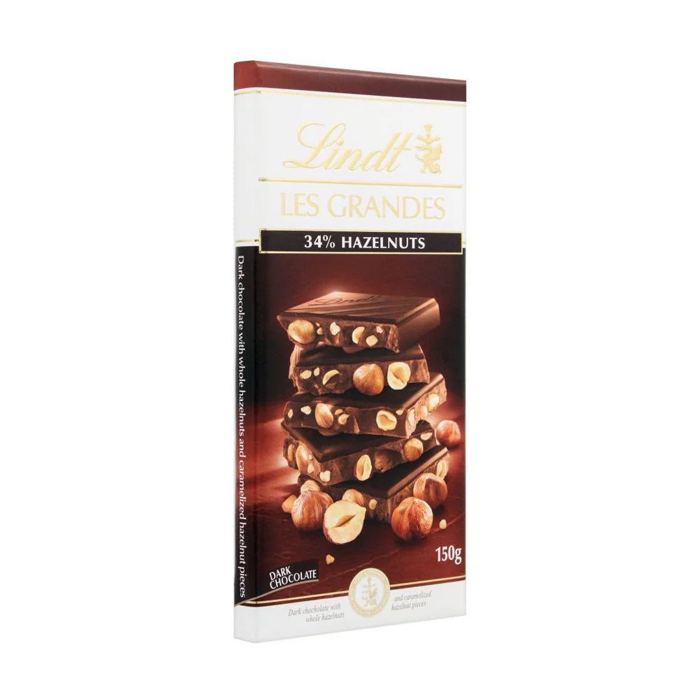 Lindt 34 % Hazelnuts Dark Chocolate 150g