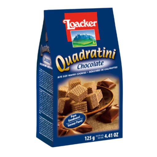 Loacker Quadratini Wafer Chocolate 125gm
