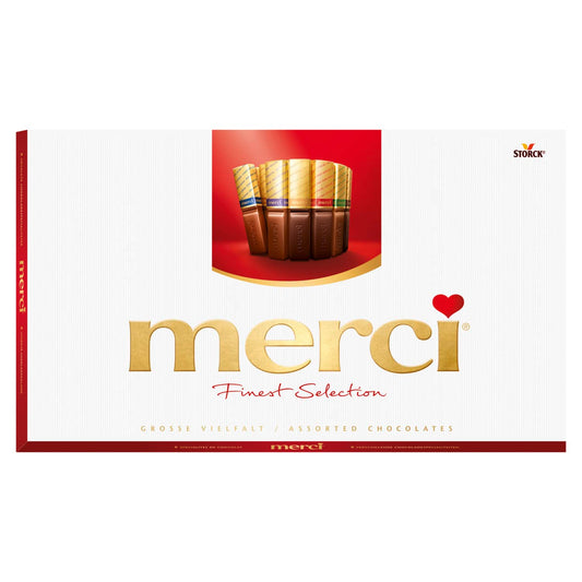 Indulge in Storck Merci Assorted Chocolates - 8 Divine Chocolate Specialties, 400g