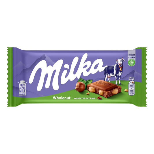 Milka Chocolate Wholenut 100g