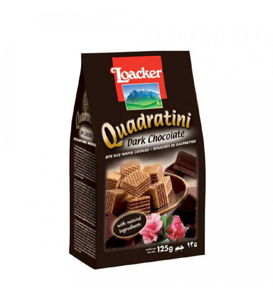 Loacker Quadratini Dark Chocolate Waffer 125g